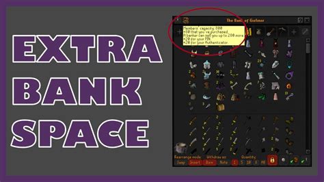 bank space osrs